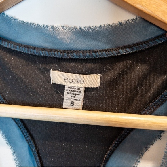 Urban Outfitters Ecote Womens Size Small Floral Velvet Tank Top Teal Red Retro - Picture 7 of 10